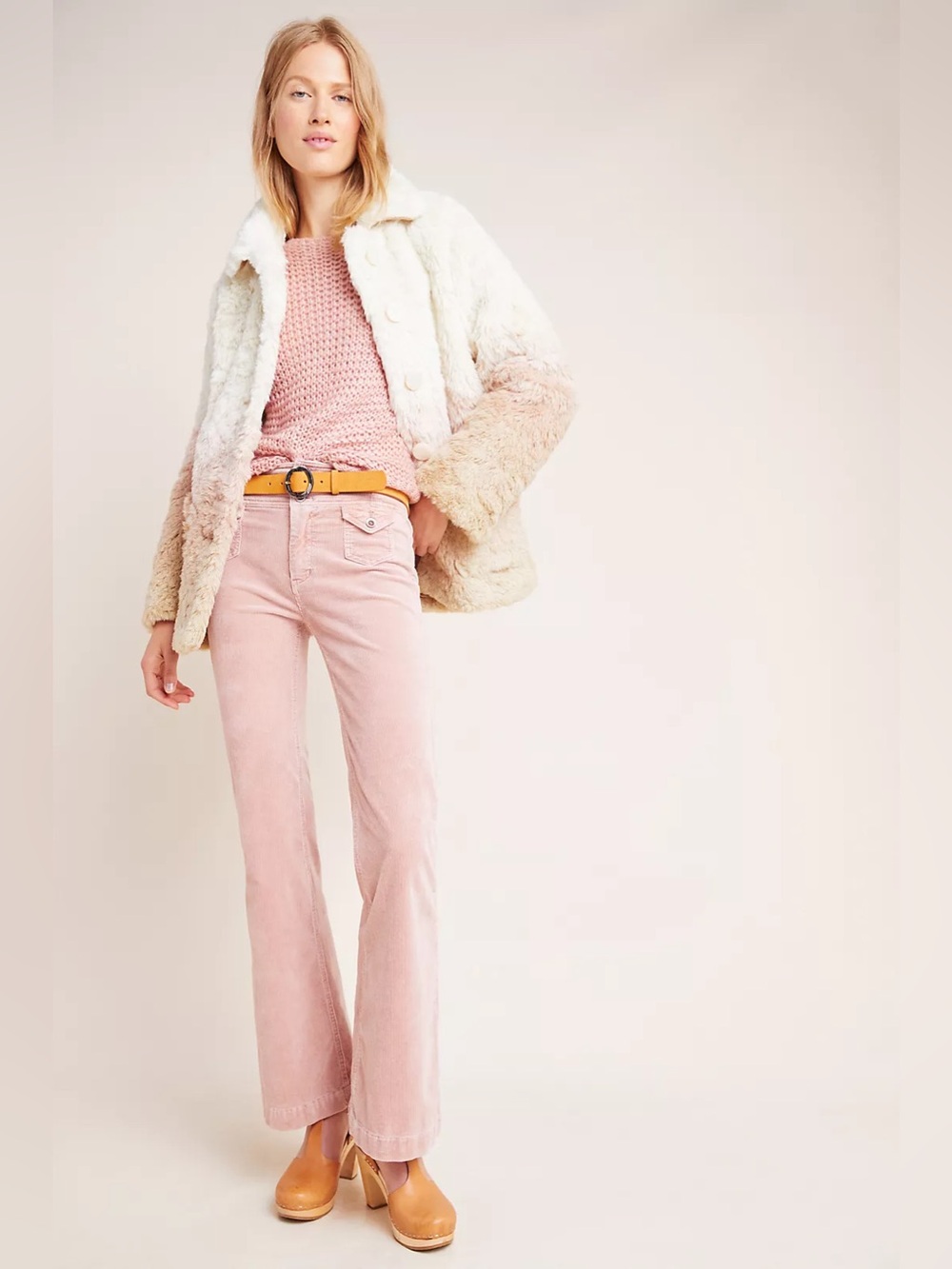 Anthropologie Pilcro High-Rise Bootcut Flare Corduroy Pants Size 26 70s Retro - Picture 14 of 15
